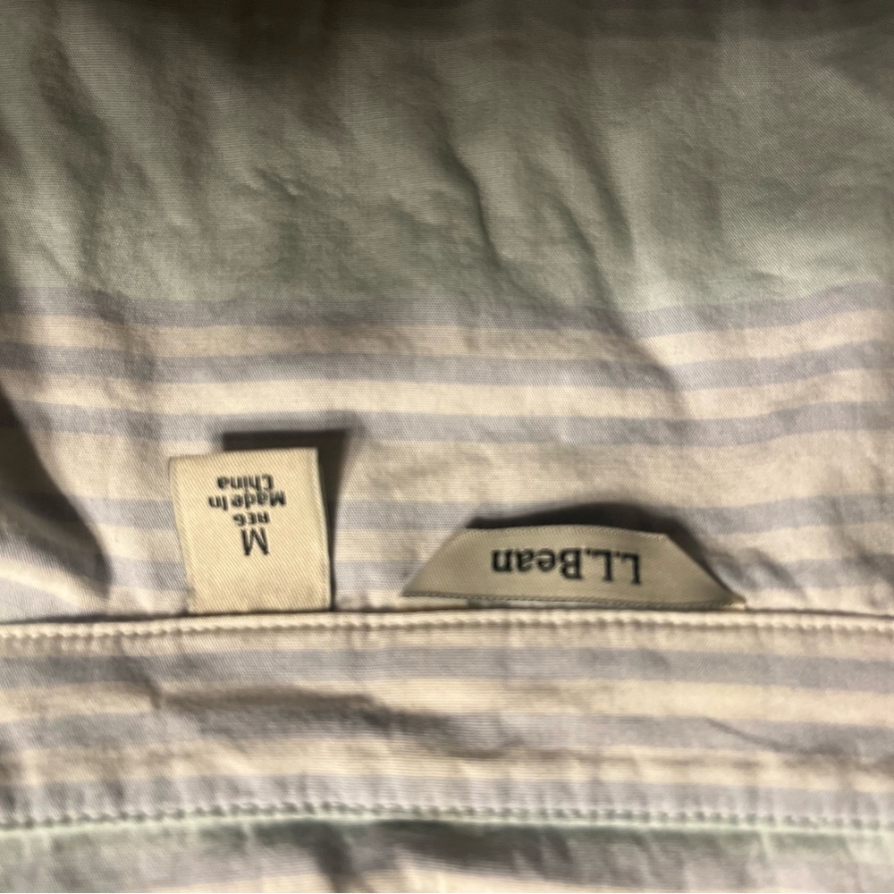 Light Blue Striped Button-Up Shirt - Picture 3 of 3